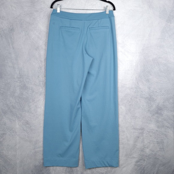 Lululemon Pants Womens Medium Blue Straight Leg Mid Rise Luxtreme city trouser - Picture 12 of 16